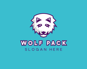 Sad Wolf Head logo design