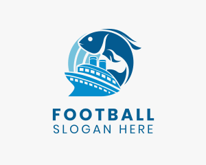 Boat - Ocean Fish Sailboat logo design