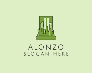 Green City Skyline  logo design