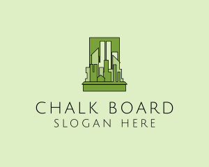 Green City Skyline  logo design