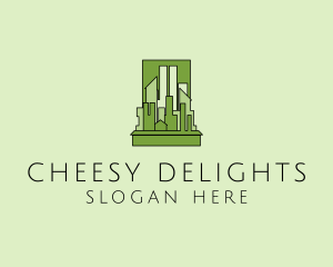 Green City Skyline  logo design