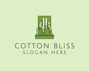 Green City Skyline  logo design