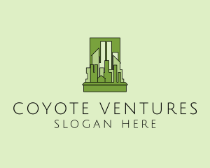 Green City Skyline  logo design