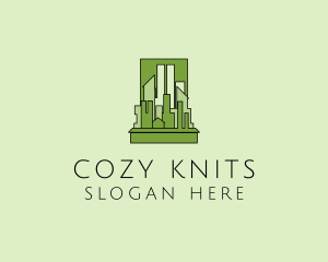 Green City Skyline  logo design