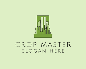 Green City Skyline  logo design