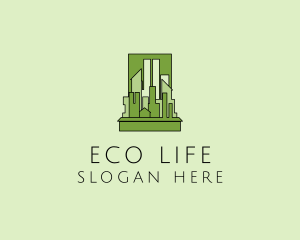 Green - Green City Skyline logo design