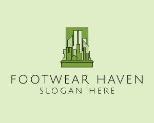 Green City Skyline  logo design