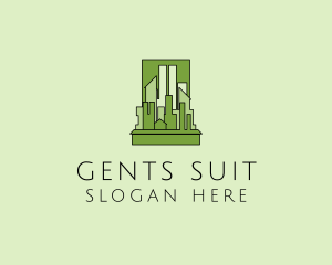 Green City Skyline  logo design