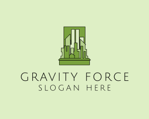 Green City Skyline  logo design