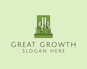 Green City Skyline  logo design