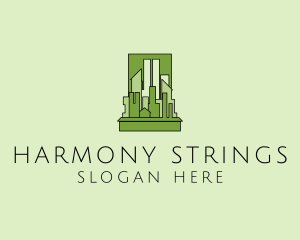 Green City Skyline  logo design