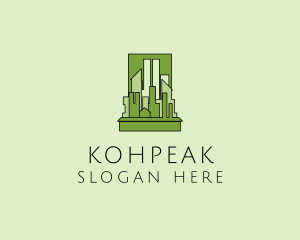 Green City Skyline  logo design