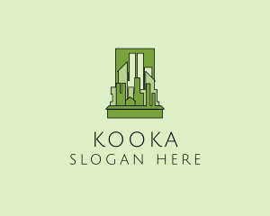 Green City Skyline  logo design