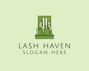 Green City Skyline  logo design