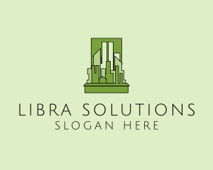 Green City Skyline  logo design