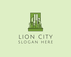 Green City Skyline  logo design