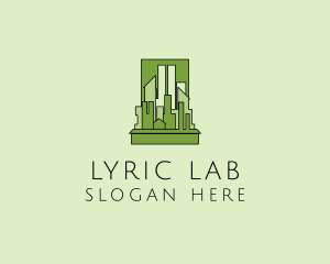 Green City Skyline  logo design