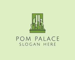 Green City Skyline  logo design