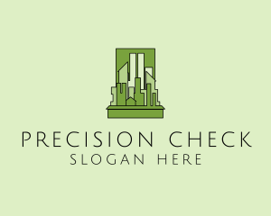 Green City Skyline  logo design