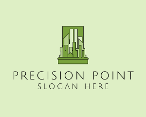 Green City Skyline  logo design