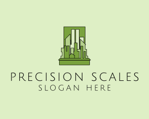 Green City Skyline  logo design