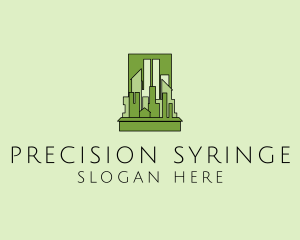 Green City Skyline  logo design