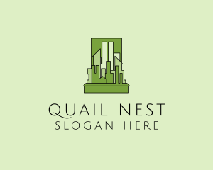 Green City Skyline  logo design