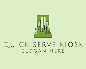 Green City Skyline  logo design