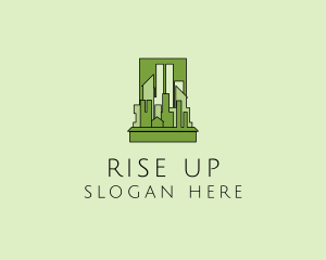 Green City Skyline  logo design