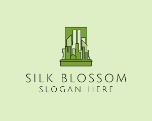 Green City Skyline  logo design