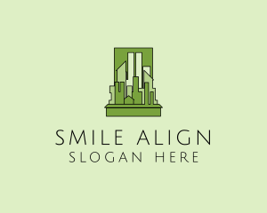 Green City Skyline  logo design