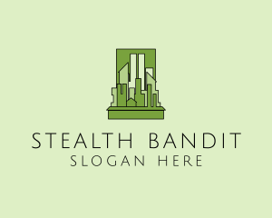 Green City Skyline  logo design