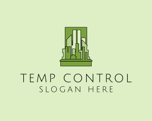 Green City Skyline  logo design