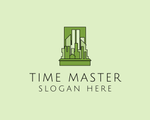 Green City Skyline  logo design