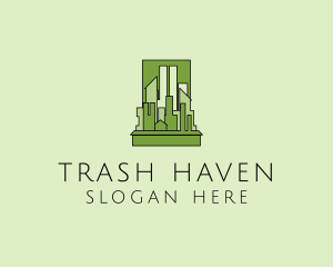 Green City Skyline  logo design