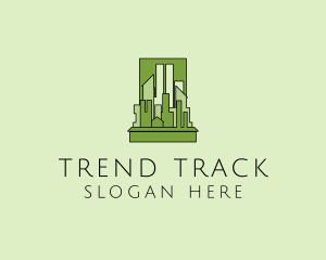 Green City Skyline  logo design