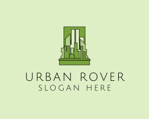 Green City Skyline  logo design