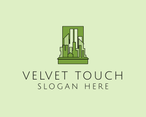 Green City Skyline  logo design