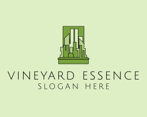 Green City Skyline  logo design