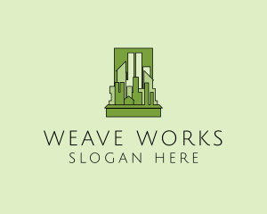 Green City Skyline  logo design