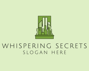 Green City Skyline  logo design