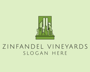 Green City Skyline  logo design