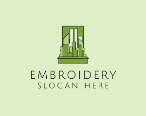 Green City Skyline  logo design