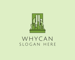 Green City Skyline  logo design