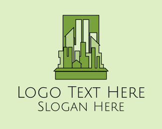 Green City Skyline  Logo