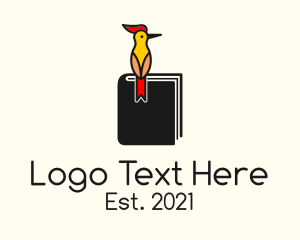 Notes - Woodpecker Book Forestry Catalog logo design