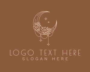 Fragrance - Starry Moon Flower logo design