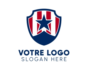 Star - Blue Star Shield logo design