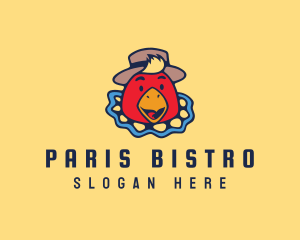 Chicken Restaurant Hat logo design