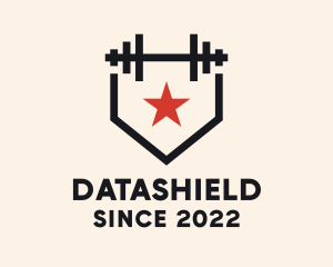 Weightlifter - Shield Star Barbell logo design